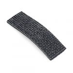 Black crystal hair snap clip