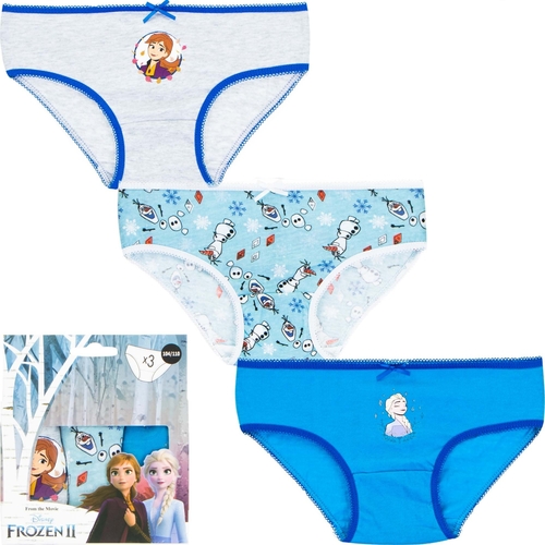Disney Frozen Girl's Underwear Panties Anna and Elsa, 3 Pack