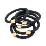Gold detail elastic set